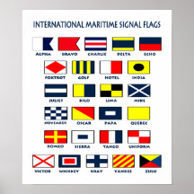 Bandeiras marítimas. O International assina o post