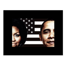 Barack e foto de Michelle Obama Cartão Postal