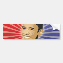 Barack Obama corajoso Adesivo