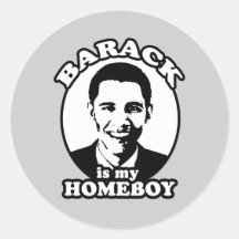 Barack Obama é meu ficar em casa Adesivos