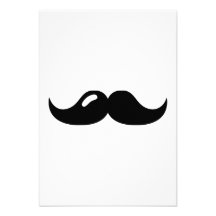 Barba do bigode convites personalizado