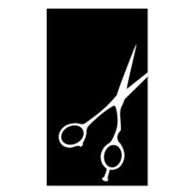 Barbeiro das tesouras/cartão de visita do Cosmetol