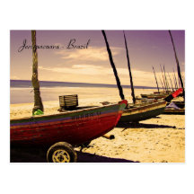 Barcos dos peixes - Jericoacoara, Brasil Cartões Postais