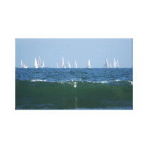 Barcos & impressão das canvas de Waves_Stretched Impressão De Canvas Esticada