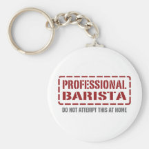 Barista profissional chaveiros