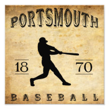 Basebol 1870 de Portsmouth Ohio Fotos