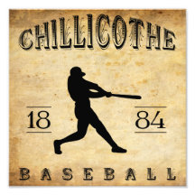 Basebol 1884 de Chillicothe Ohio Foto