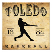 Basebol 1884 de Toledo Ohio Foto Arte