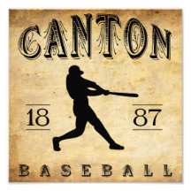 Basebol 1887 de Ohio do cantão Impressão De Foto