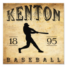 Basebol 1895 de Kenton Ohio Foto Artes