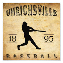 Basebol 1895 de Uhrichsville Ohio Fotografia