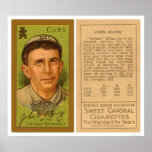 Basebol 1911 de John Kling Cubs Posteres