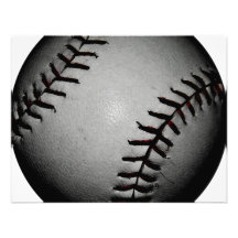 Basebol enegrecido e cinzento/cinzento convite personalizados