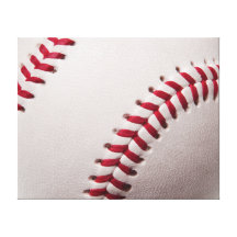 Basebol - personalize o modelo do fundo do basebol impressão de canvas envolvidas