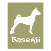 Basenji com texto legal (no branco) convites personalizado