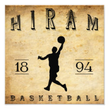 Basquetebol 1894 de Hiram Ohio Foto Artes