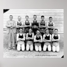 Basquetebol 1937 dos meninos de Dibrill Posteres
