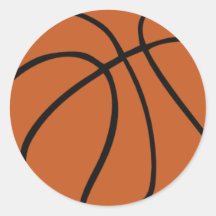 Basquetebol Adesivo Redondo