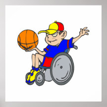 Basquetebol da cadeira posteres