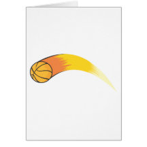 Basquetebol zumbindo cartao