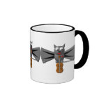 Bastão de vampiro bonito que joga o violino caneca