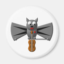 Bastão de vampiro bonito que joga o violino imã