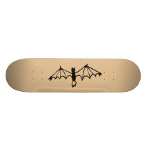 Bastão pequeno engraçado alaranjado macio skate boards