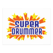 Baterista super cartoes postais