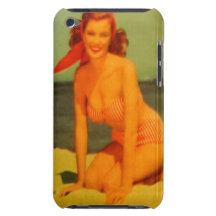 Beachgoer do vintage no biquini capas iPod Case-Mate