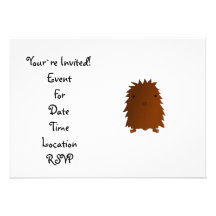 Bebê bonito bigfoot convites personalizado