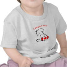 Bebê canadense camiseta