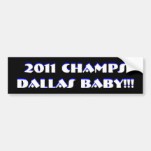 BEBÊ DE DALLAS DE 2011 CAMPEÕES!!! Autocolante no  Adesivo