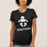 Bebê dentro da mamã nova camisetas