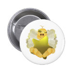 Bebê do anjo com estrela do ouro botons