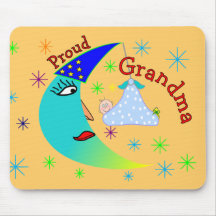 Bebé novo da avó orgulhosa mousepad