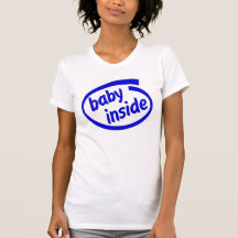 Bebê para dentro camisetas
