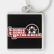 Bebida da sala de estar da sala de estar uma cerve chaveiros