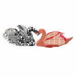 Beijando a escultura ostentoso da foto das cisnes fotoesculturas