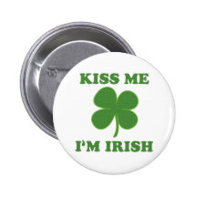 Beije-me que eu sou irlandês boton