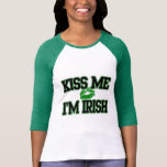 Beije-me que eu sou irlandês, camisa do Dia de São Tshirts