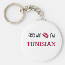 Beije-me que eu sou TUNISINO Chaveiros