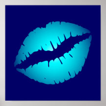 Beijo azul legal poster