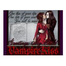 beijo do vampiro cartao postal