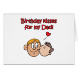 Beijos do aniversário para meu pai! cartao