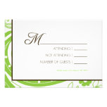 Beira de Paisley - cartão de RSVP Convite Personalizados