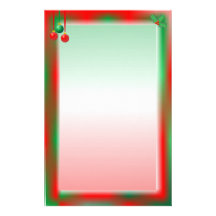 Beira vermelha/verde do Natal Papeis Personalizados