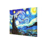 Belas artes do vintage da noite estrelado de Van G Impressão Em Tela Canvas