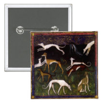 Belas artes medievais dos galgos pins