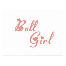 Bell jardina camisetas da menina cartoes postais