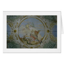 Bellerophon que monta Pegasus, c.1746-47 (fresco) Cartoes